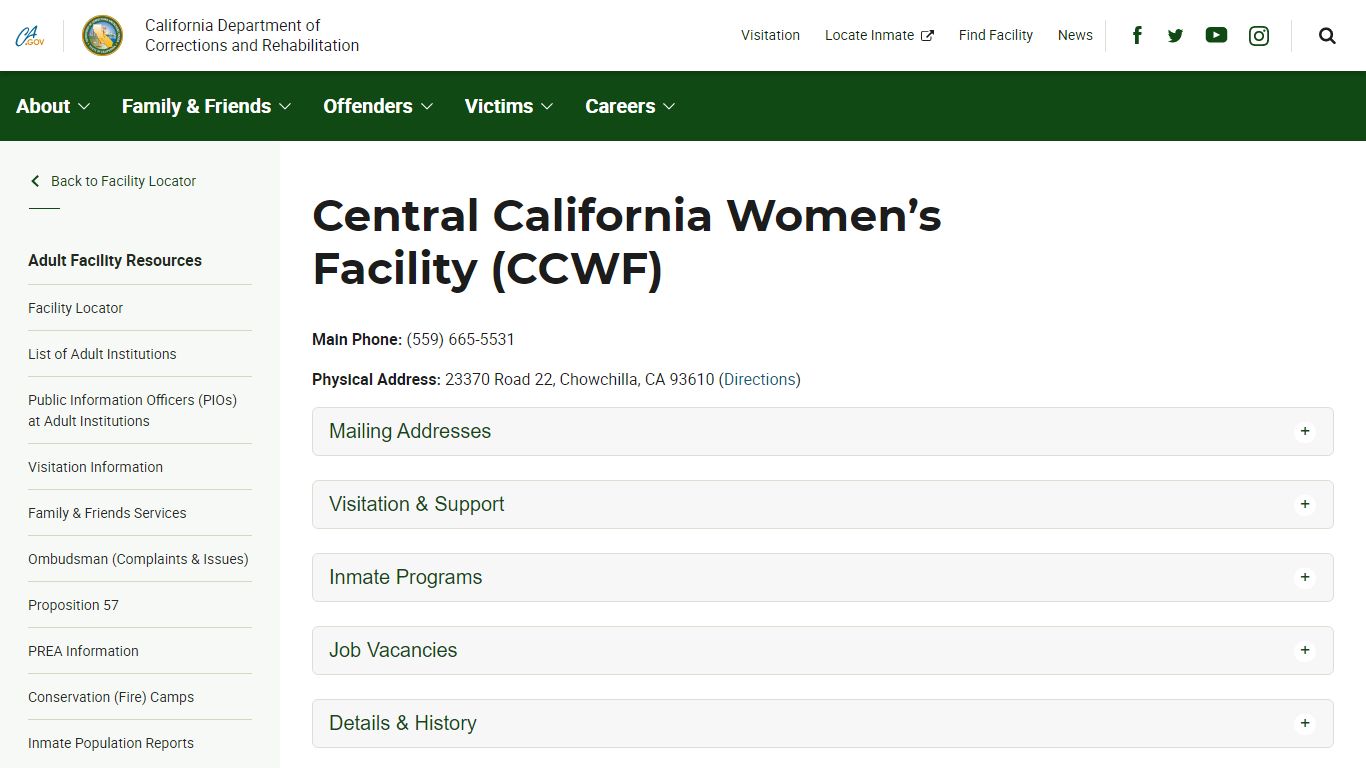 Central California Women’s Facility (CCWF)