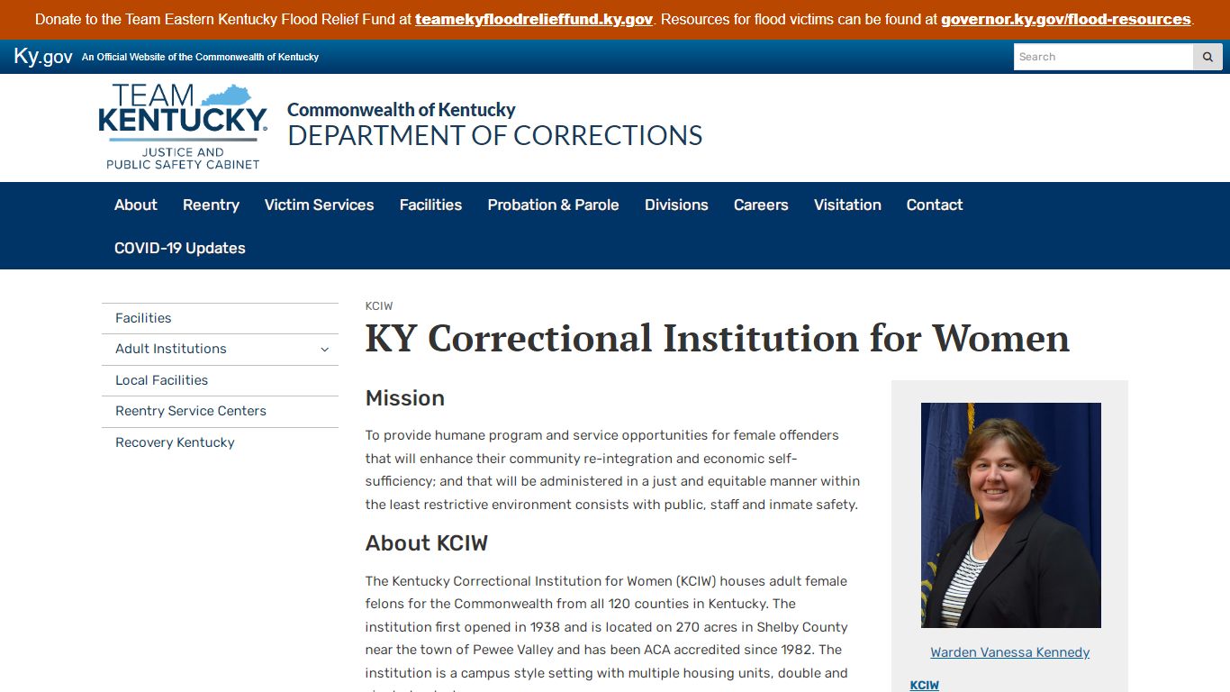 KY Correctional Institution for Women - Department of Corrections